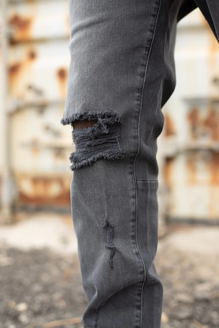 Black Washed Slim Fit Jeans