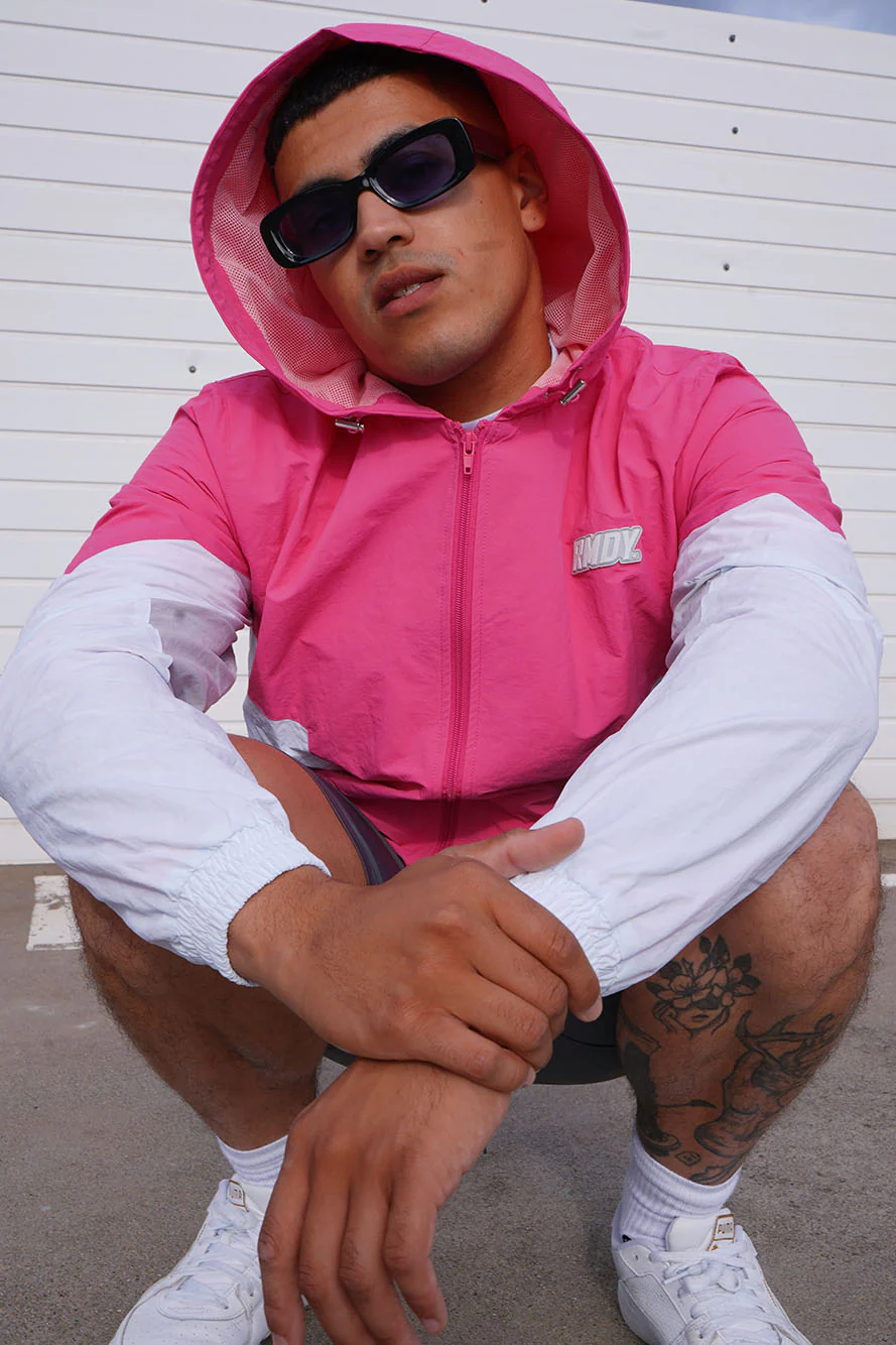 Pink Panel RMDY. Windbreaker
