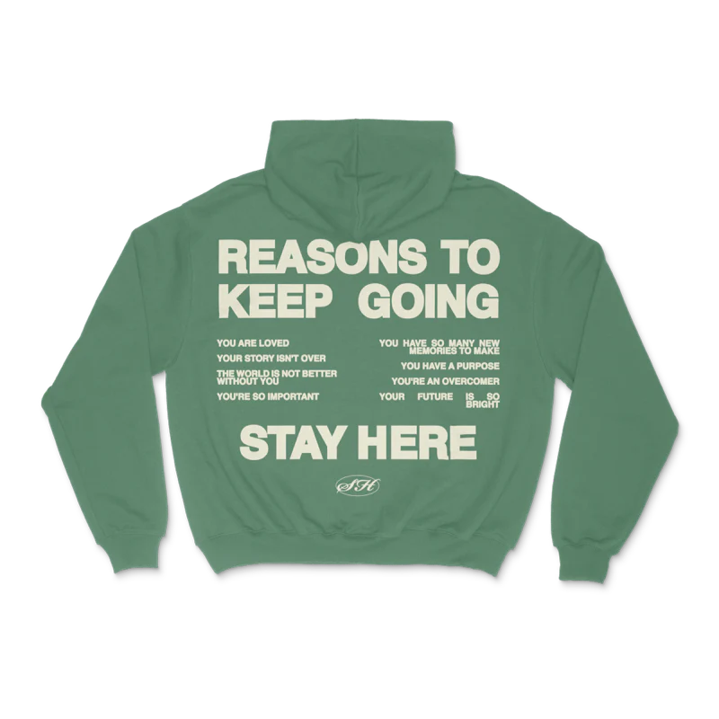 IT GETS BETTER HOODIE - STONE WASHED GREEN